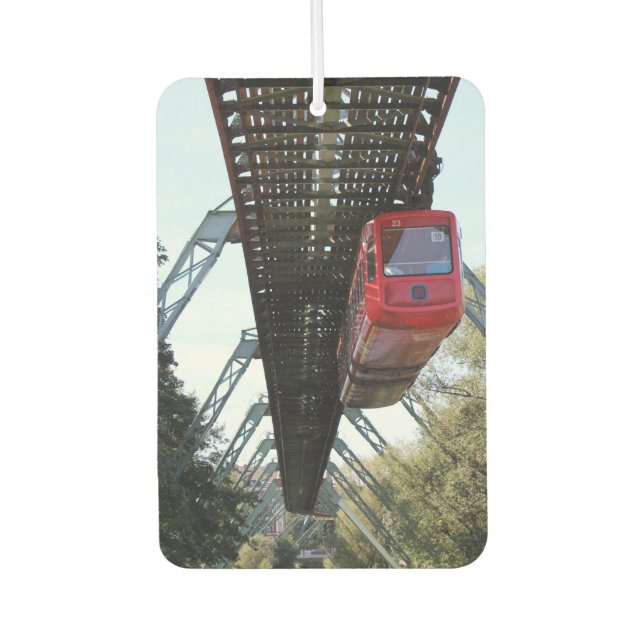 Wuppertal Floating Train / Wuppertaler Schwebebahn Car Air Freshener (Front)