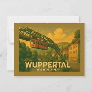 Wuppertal Germany City Art Postcard