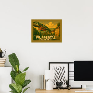 Wuppertal Germany City Art Poster