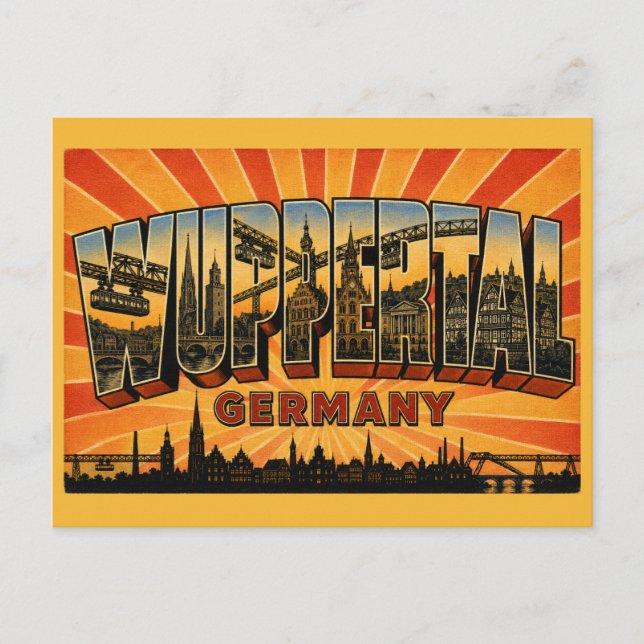 Wuppertal Germany Schwebebahn Postcard (Front)