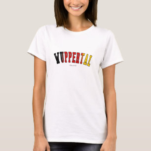 Wuppertal in Germany national flag colours T-Shirt