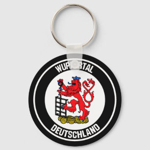 Wuppertal Round Emblem Key Ring