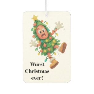 Wurst Christmas ever! Funny personalised Salami Car Air Freshener