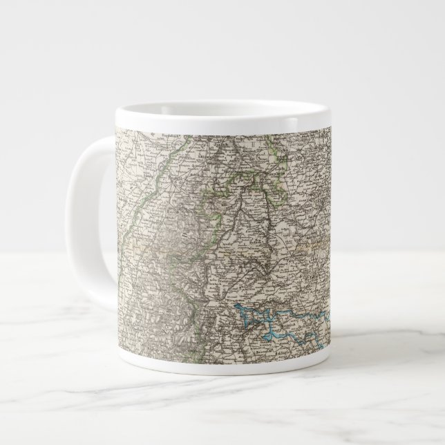 Wurtemberg, Baden Large Coffee Mug (Front Left)