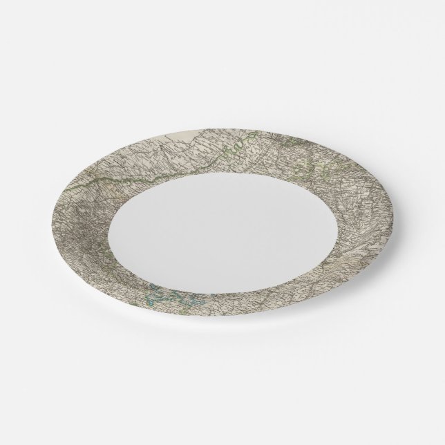 Wurtemberg, Baden Paper Plate (Angled)