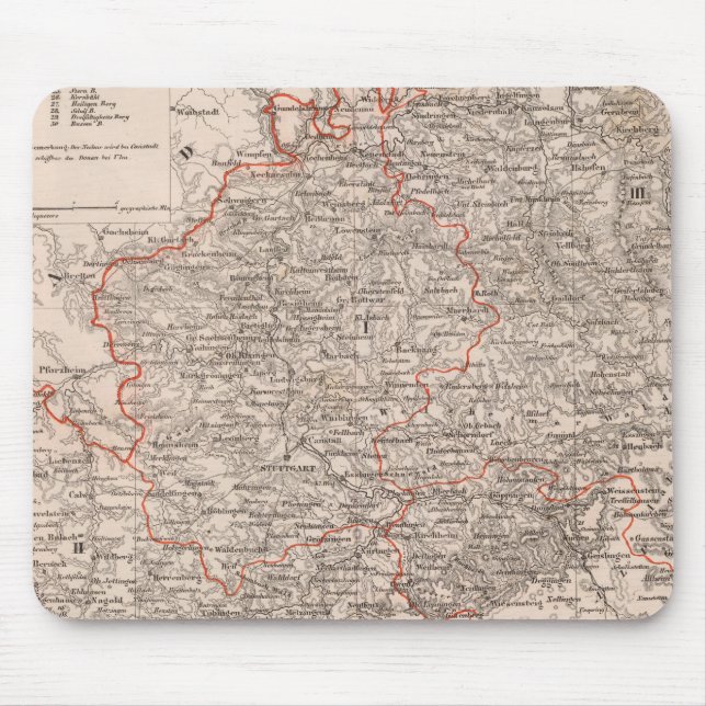 Wurtemberg, Germany Mouse Mat (Front)