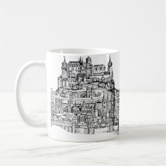 Würzburg Bavaria Cityscape Minimalist Line Art Coffee Mug