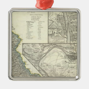 Wurzburg, Bavaria, Regensburg Metal Tree Decoration