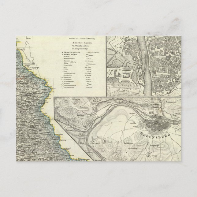 Wurzburg, Bavaria, Regensburg Postcard (Front)