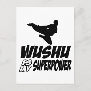 wushu is my superpower postcard