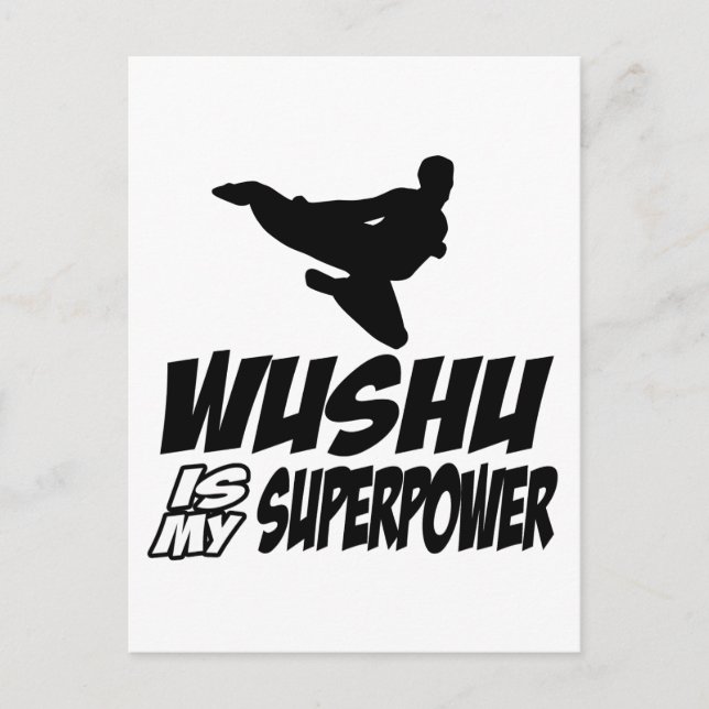 wushu is my superpower postcard (Front)