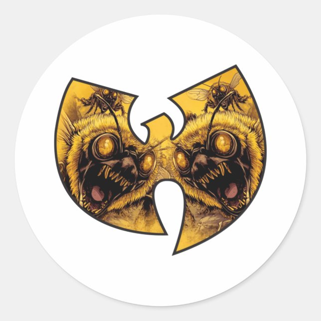 WuTang Killer Bees Classic Round Sticker (Front)