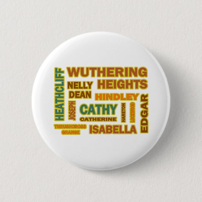Wuthering Heights Characters 6 Cm Round Badge (Front)