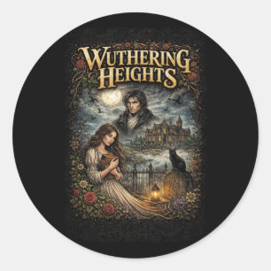 Wuthering Heights Classic Round Sticker