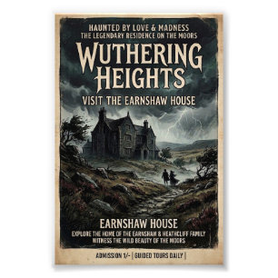 Wuthering Heights Gothic Moorland Vintage Travel Photo Print