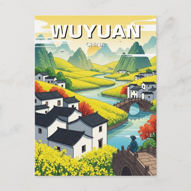 Wuyuan Jiangxi china Travel Postcard (Front)