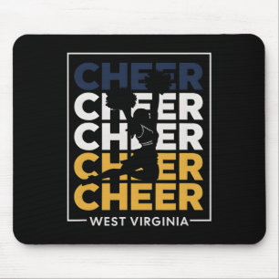 Wv Cheer West Virginia Cheerleader Cheerleading Da Mouse Mat