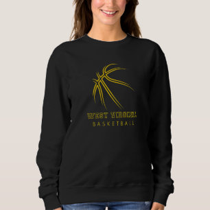 Wva The Mountaineer State Love West Virginia Baske Sweatshirt