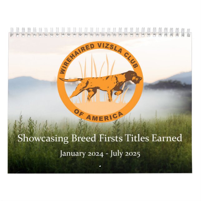 WVCA Breed First Calendar Jan 24 - Jul 25 18 month (Cover)
