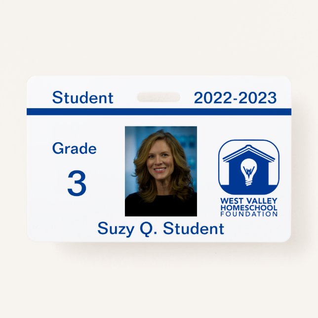 WVHF Student ID Badge (Front)