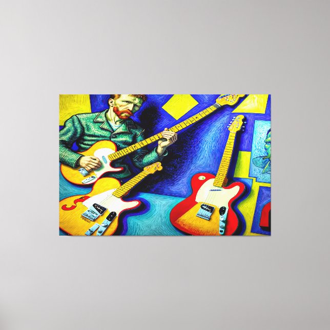 WVVG, Abstract Van Gogh Style Art  Canvas Print (Front)