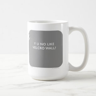 WW033 "Badass Bunny" waitwot "velcro wall" Coffee Mug