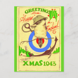 WW11 Christmas Card from Aussies in England copy