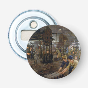 WW1 1918 Women Working at a Munitions a Factory Bottle Opener