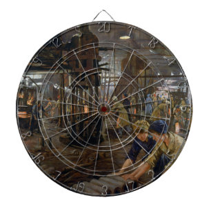 WW1 1918 Women Working at a Munitions a Factory Dartboard