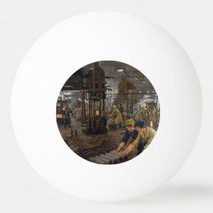 WW1 1918 Women Working at a Munitions a Factory Ping Pong Ball