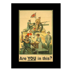 Ww1 Propaganda Postcards | Zazzle UK