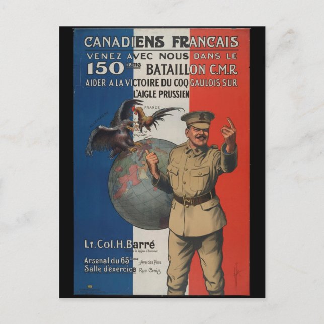 WW1 Collectors Card 1914 CANADA PROPAGANDA (Front)