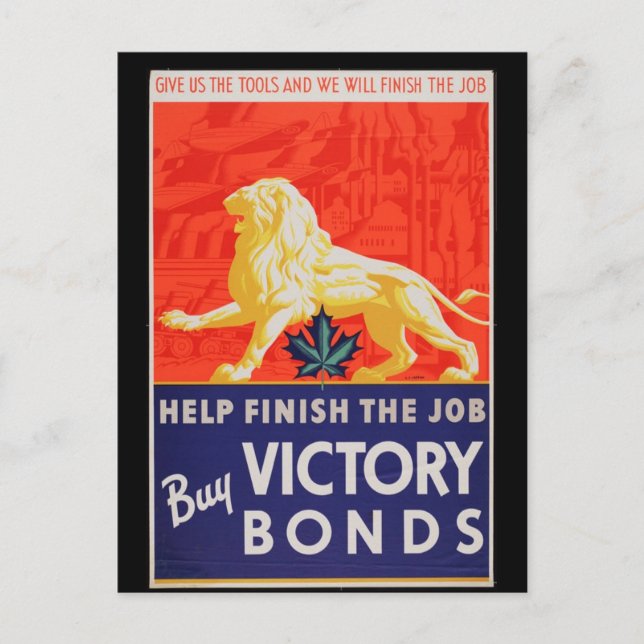 WW1 Collectors Card 1914 CANADA PROPAGANDA (Front)