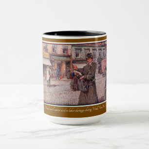 "WW1 Female Mail Carrier" Mug