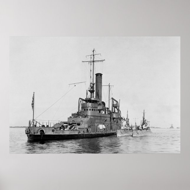 WW1 Submarine Tender, 1916 Poster (Front)