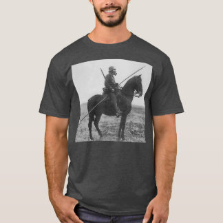 WW1 Vintage Solider Horse Gas Mask Spear T-Shirt
