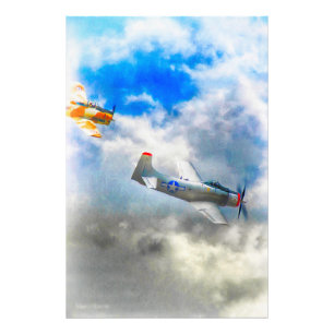 WW2 Aeroplanes AIR FORCE RAIDERS Photo Print