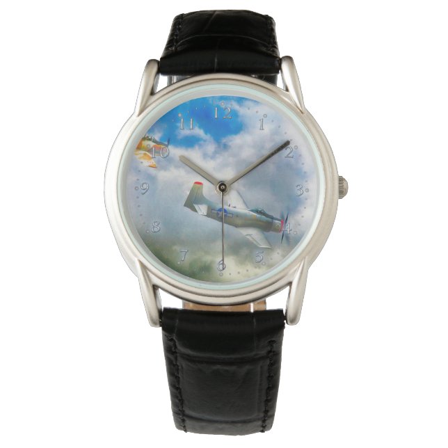 WW2 Aircraft AIR FORCE RAIDERS Watch (Front)
