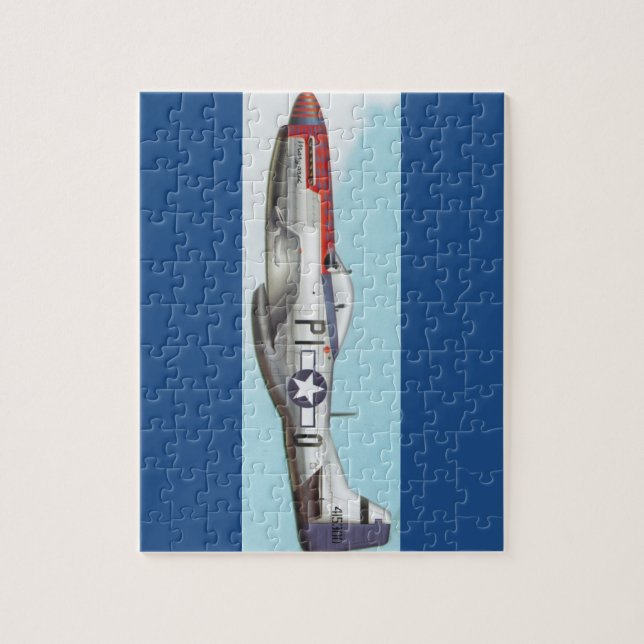 WW2 AIRCRAFT P-51 JIGSAW PUZZLE (Vertical)