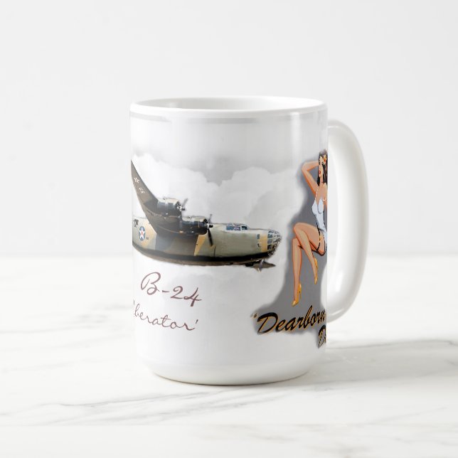 WW2 - B-24  Nose Art Coffee Mug (Front Right)