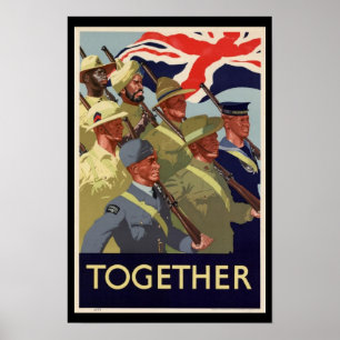 WW2 Commonwealth Together Poster