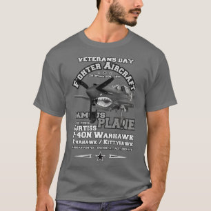 Ww2 Curtiss P 40n Warhawk Veterans T-Shirt