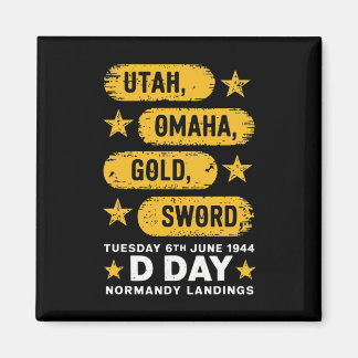 Ww2 D Day Beaches World War 2 Army Hero Normandy L Magnet