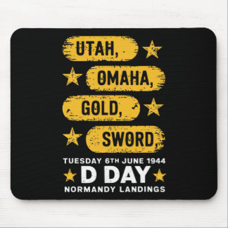 Ww2 D Day Beaches World War 2 Army Hero Normandy L Mouse Mat