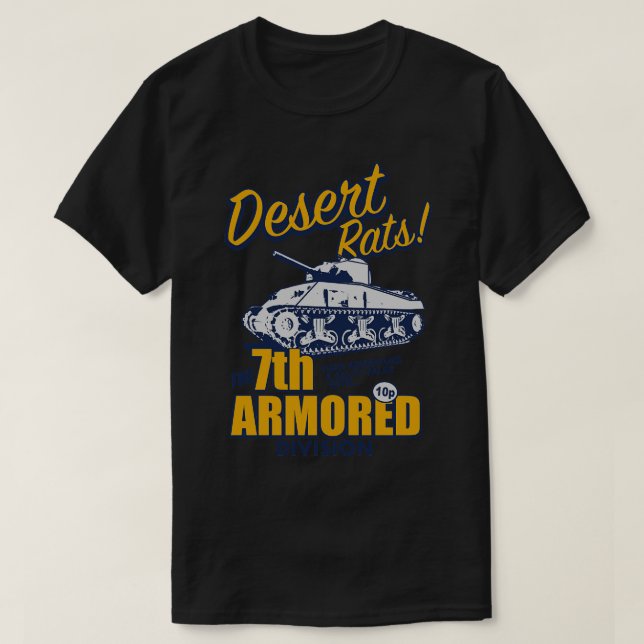 WW2 Desert Rats T-Shirt (Design Front)