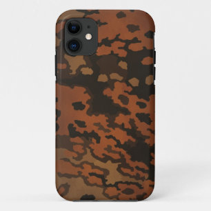 WW2 Germany forces Oak Leaf camouflage (in autumn) iPhone 11 Case