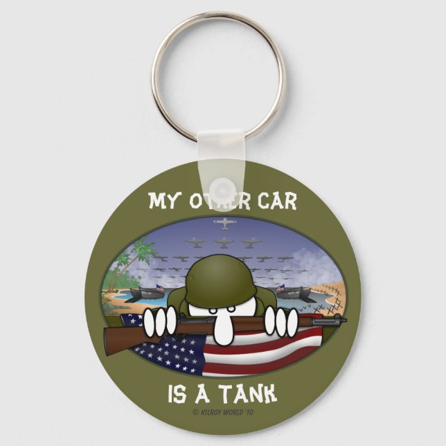 WW2 Kilroy Keychain (Front)