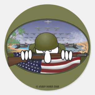 WW2 Kilroy Sticker