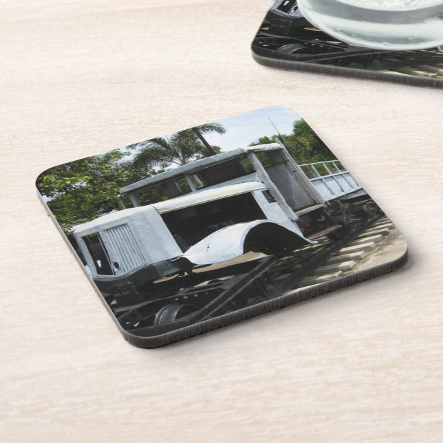 WW2 Military Train at the River Kwai Bridge Coaster (Left Side)