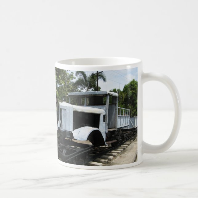 WW2 Military Train at the River Kwai Bridge Coffee Mug (Right)